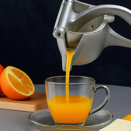 CitruMax | Exprimidor manual de acero 3 en 1 | Zumo fresco en segundos Vivarro