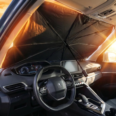 SunBloc | Parasol plegable para parabrisas | Bloquea el calor y los rayos UV