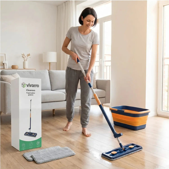 Clean360 | Fregona giratoria con tecnología de escurrido integrada