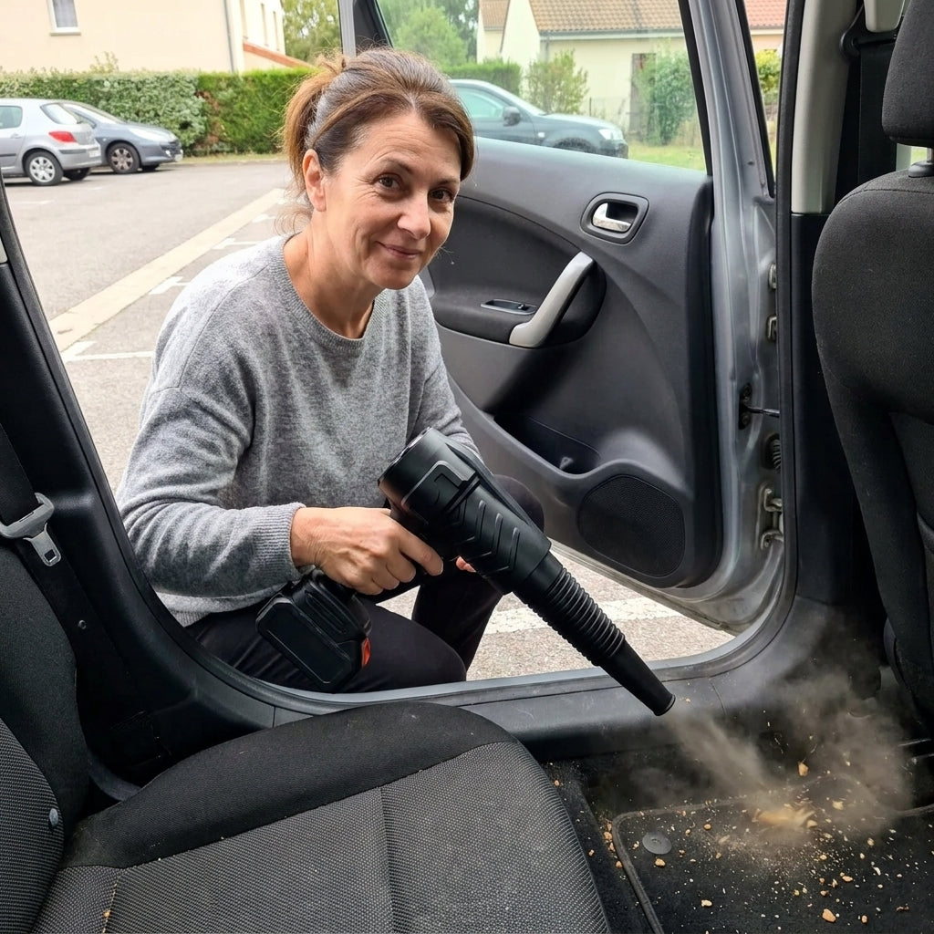 Limpieza de alfombrillas del coche con S20 Pro