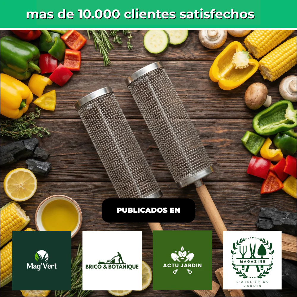 GrillMaster | Cestas de cocción para barbacoa de acero inoxidable | 1+1 gratis