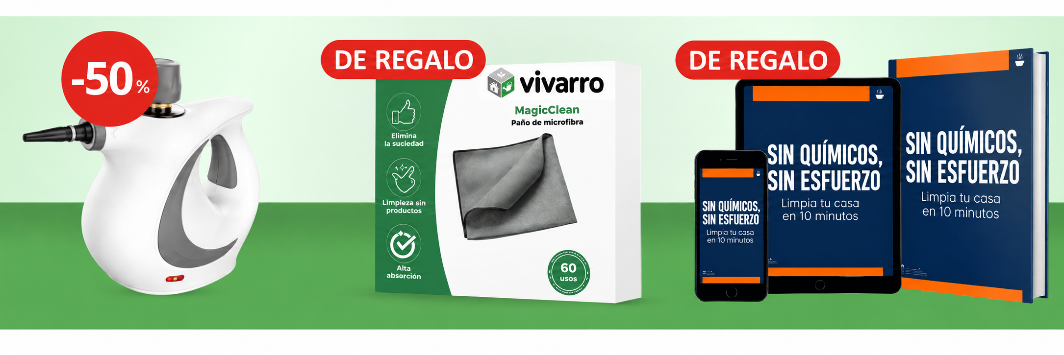 VaporMax Vivarro con un paño MagicClean y un e-book incluidos de regalo