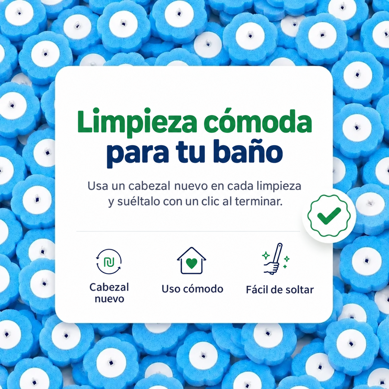 Kit de limpieza de inodoros con cabezales desechables · Imagen 8