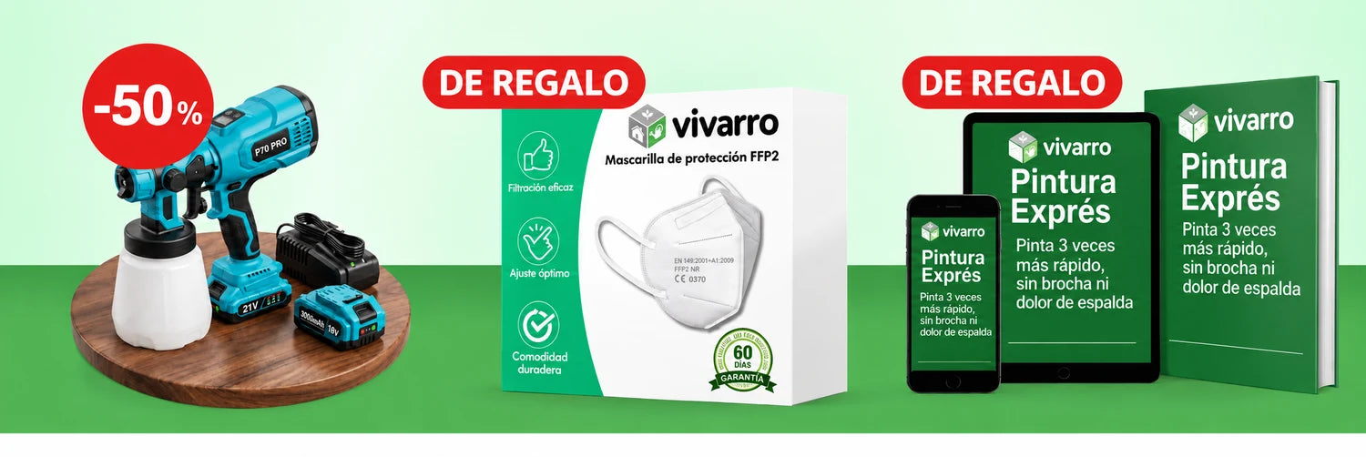 Oferta Vivarro P70 PRO con mascarilla FFP2 y ebook Pintura Exprés de regalo