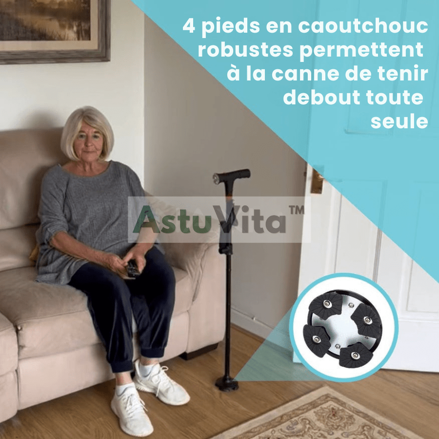 La canne qui aide à vous lever seul et marcher sans peur de tomber - Astuvita