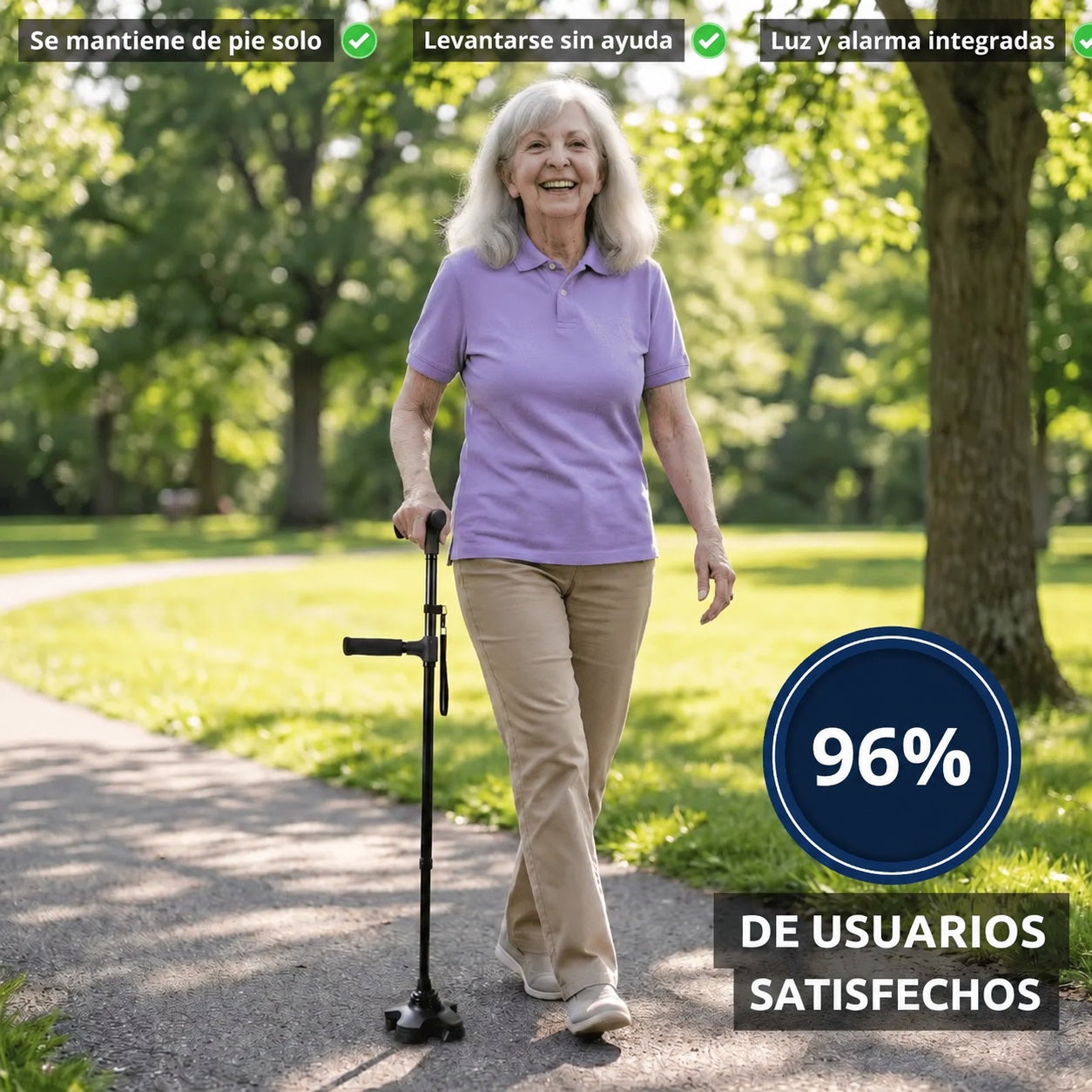 El bastón que te ayuda a levantarte y caminar sin miedo a caer - Astuvita