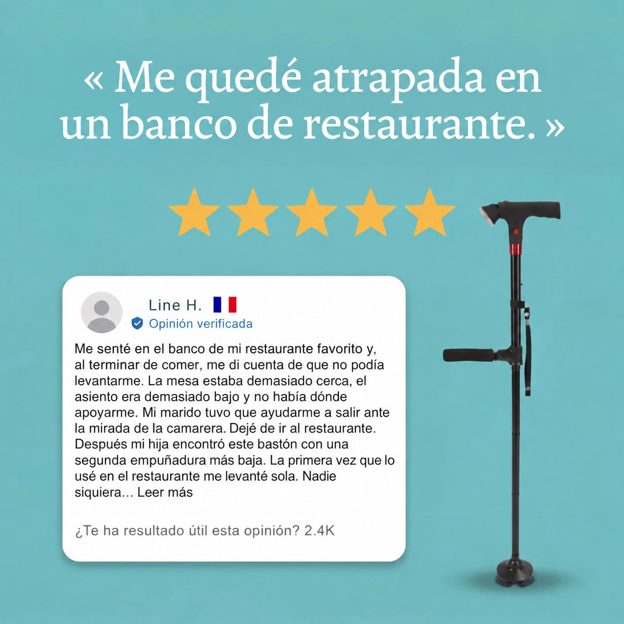 El bastón que te ayuda a levantarte y caminar sin miedo a caer - Astuvita